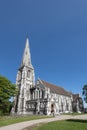 View at Saint AlbanÃ¢â¬â¢s Church from the Churchill Park in Copenhagen city